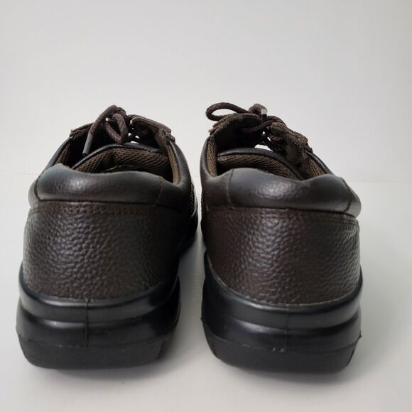 WONDERLITE Lou Shoes Mens 9.5 W Wide Width Brown Leather Casual Oxford Comfort - Picture 4 of 10